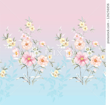 Lush Hand Painted Scroll and Floral Design Creations 126256856