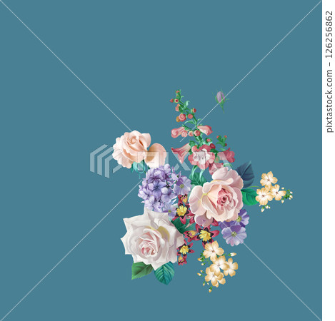 Lush Hand Painted Scroll and Floral Design Creations 126256862