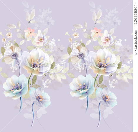 Lush Hand Painted Scroll and Floral Design Creations 126256864