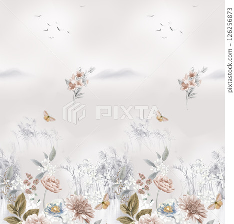 Lush Hand Painted Scroll and Floral Design Creations Lush Hand Painted Scroll and Floral Design Creations 126256873