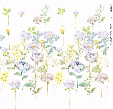 Lush Hand Painted Scroll and Floral Design Creations 126256874