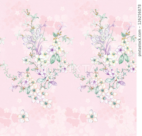 Lush Hand Painted Scroll and Floral Design Creations 126256878
