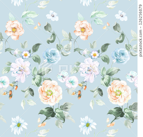 Lush Hand Painted Scroll and Floral Design Creations 126256879