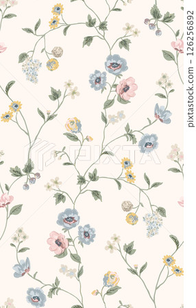 Lush Hand Painted Scroll and Floral Design Creations 126256892