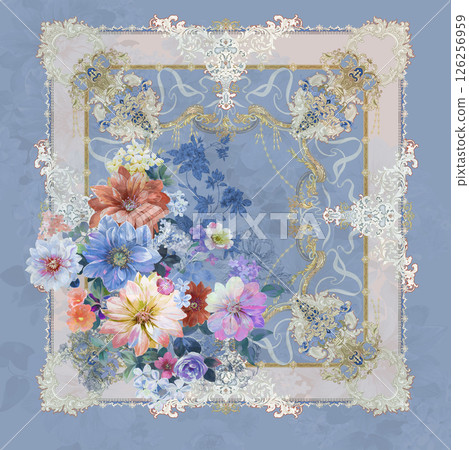 Poetic Hand Illustrated Floral and Curly Patterns Poetic Hand Illustrated Floral and Curly Patterns 126256959