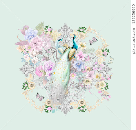 Poetic Hand Illustrated Floral and Curly Patterns Poetic Hand Illustrated Floral and Curly Patterns 126256960