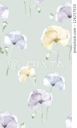Dainty Hand Rendered Flower and Scroll Motif Sketches 126257010