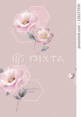 Lyrical Hand Crafted Curly Floral Pattern Graphics 126257050