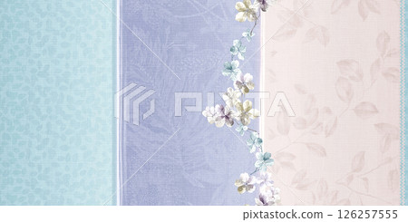 Dramatic Hand Illustrated Curly and Floral Works 126257555