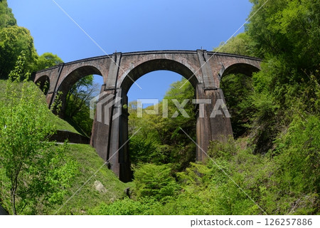 Usui Third Bridge, commonly known as the "Megane Bridge" Usui Third Bridge, commonly known as the "Megane Bridge" 126257886
