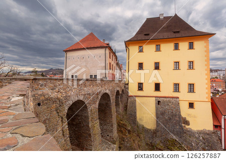 Cloak Bridge at Cesky Krumlov Castle, Czech Republic Cloak Bridge at Cesky Krumlov Castle, Czech Republic 126257887