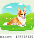 AI-generated illustration of a Corgi 126258435