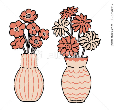 簡單的花瓶插圖 簡單的花瓶插圖 126258937