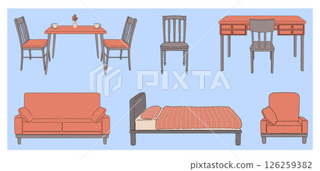 簡單的室內插圖 126259382