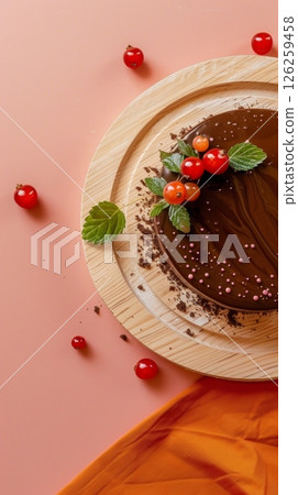 Sacher torte cake chocolate sweet food pastry story background Sacher torte cake chocolate sweet food pastry story background 126259458