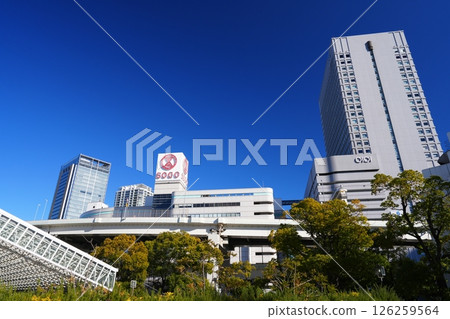 Scenery around the east exit of Yokohama Station 126259564