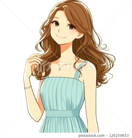Illustration of a young lady 126259653