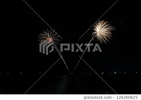 Kasumi Fireworks Festival, Sea of Japan, Fireworks Festival on the Sea, Hyogo Prefecture 126260625