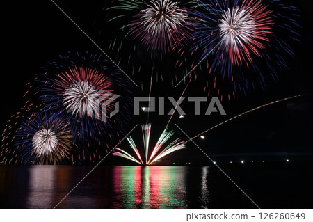 霞煙火大會,日本海,海上煙火大會,兵庫縣 霞煙火大會,日本海,海上煙火大會,兵庫縣 126260649
