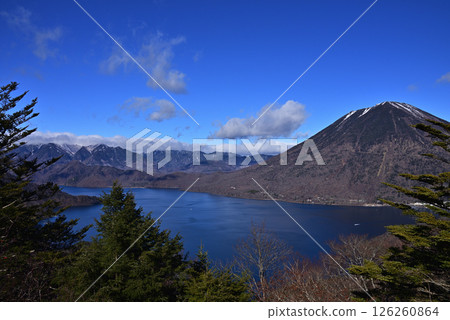 Oku-Nikko scenery - Lake Chuzenji, Mt. Nantai, Mt. Nikko Shirane 126260864