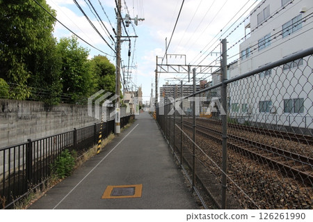 JR軌道、鐵路道口、福知山線、伊丹[兵庫縣] 126261990