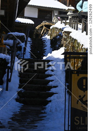 Magome-juku has many slopes. 126262499