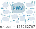 Worry speech bubble material set 126262707