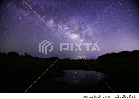 《Kajigamori Campsite, Kochi Prefecture》 The Milky Way and starry sky from Kajigamori Campsite 126262881