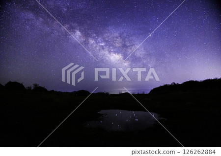 《高知縣梶森露營地》 從梶森露營地眺望銀河與星空 126262884