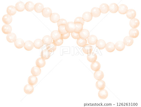Cute White Pearl Bow Watercolor Beadded Ribbon Vintage y2k Aesthetic 126263100
