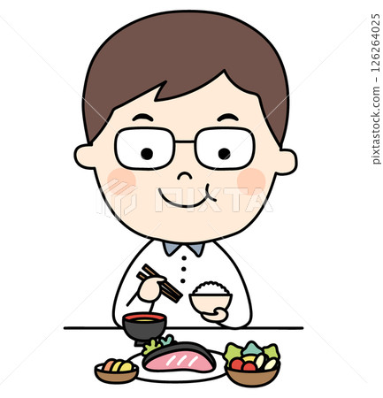 A man eating 126264025