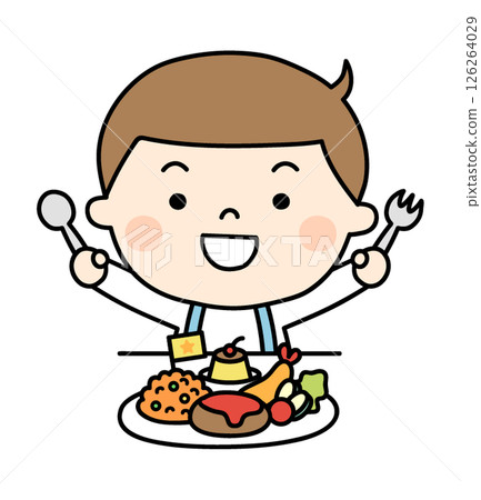 一個吃的男孩 126264029