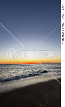Sunset ocean beach. High quality photo 126264226