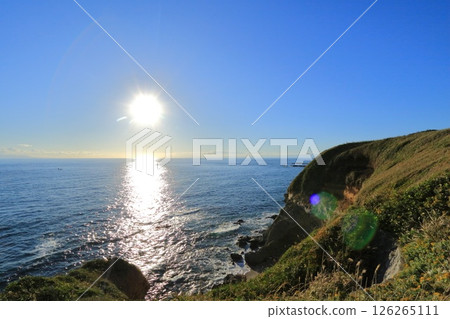 從神奈川縣三浦市城島公園眺望相模灣 從神奈川縣三浦市城島公園眺望相模灣 126265111
