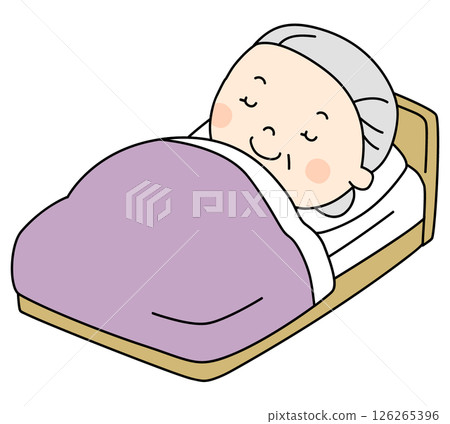 Sleeping grandmother Sleeping grandmother 126265396