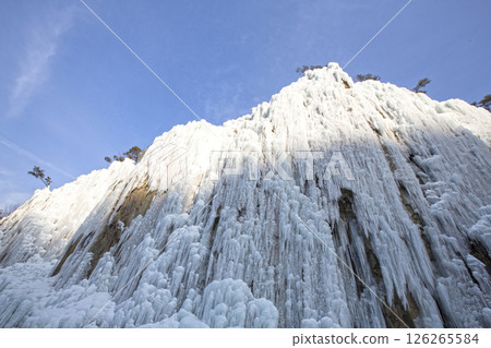 Iceberg's icicles frozen white Iceberg's icicles frozen white 126265584