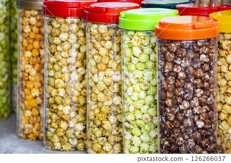 Seven colorful rice flowers, mixed fun 126266037