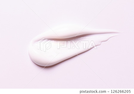 A sample of white cosmetic body moisturizer A sample of white cosmetic body moisturizer 126266205