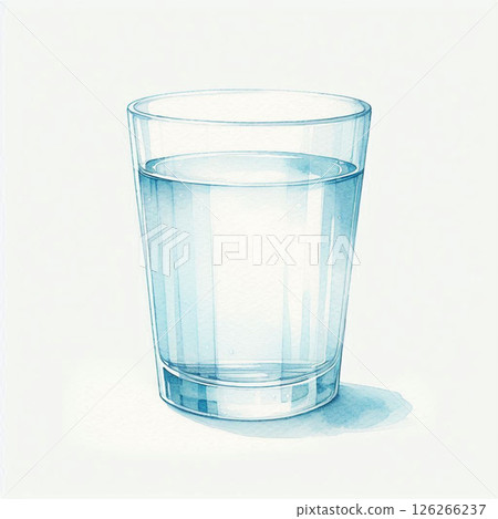 Water that entered the glass 126266237