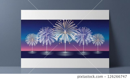 Blue fireworks 126266747