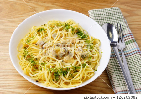 蛤蜊意大利麵條 126269082