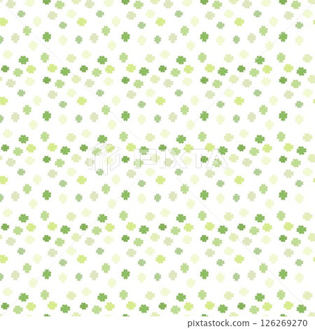 Good luck symbol, Four leaf green clover seamless pattern, background Good luck symbol, Four leaf green clover seamless pattern, background 126269270