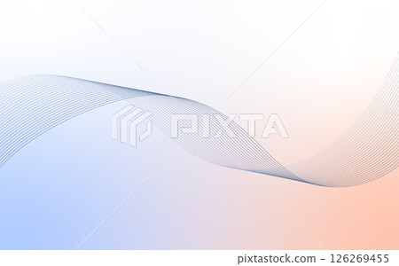 柔和的背景上的抽象漸變線 柔和的背景上的抽象漸變線 126269455