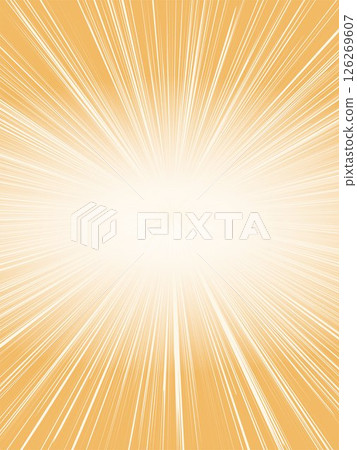 Intensely radiating concentrated lines background material_light orange 126269607