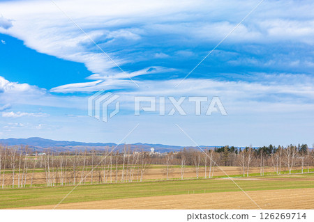 A distant view of Memanbetsu Airport in Ozora Town, Hokkaido 126269714