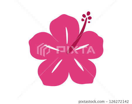 芙蓉平面設計圖標矢量圖 芙蓉平面設計圖標矢量圖 126272142