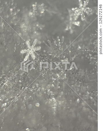 macro snowflake ice crystals present natural macro snowflake ice crystals present natural 126272146