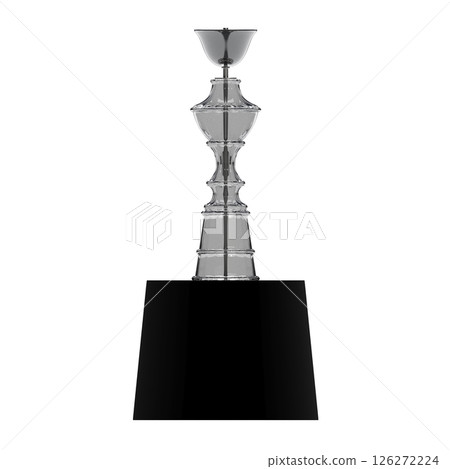 chandelier on the ceiling isolated on transparent background, hanging lamp, pendant light, 3D illustration, cg render 126272224