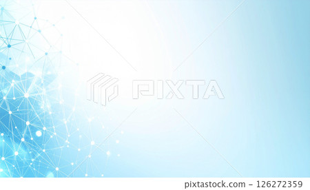 藍色漸層和連接線的未來主義背景 126272359