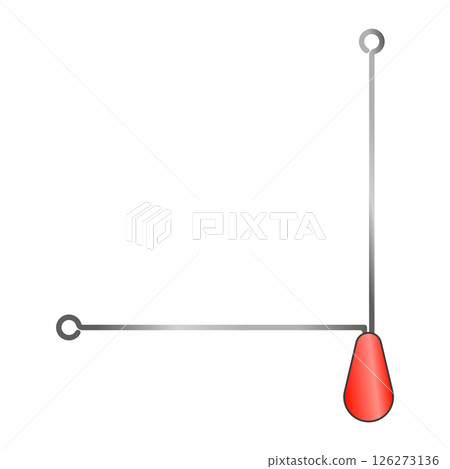 Single sinker fishing tackle illustration material Single sinker fishing tackle illustration material 126273136